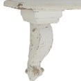 thumbnail image 4 of DecMode 31" x 7" 1-Tier White Scroll Wall Shelf, 4 of 9