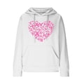 thumbnail image 3 of Abomasnow Womens Waffle Knit Sweatshirt Breast Cancer Awareness Hoodies, Drawstring Graphic Print Hoodies Casual Loose Fit Fall Winter Pullover Hoodie Sweatshirts, 3 of 3