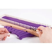 Authentic Knitting Board All-n-One Knitting Loom, 104 pegs, Wood Adjustable Knitting Loom