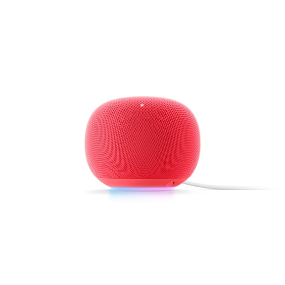 Google Home Speaker - Smart Speaker with 360 - Degree Sound and Gemini For Home Voice Assistant - Berry