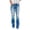Sky Blue, variant on Staron Women's Casual Distressed Jeans Ripped Denim Pants Solid Color Loose Fit with Pockets, Black M