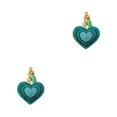 thumbnail image 2 of Langgg Keyring Keyholder DIY Small Decorative Purse Pendent Multipurpose Sweet Gift Workmanship Bag Decor Heart Keychain Green 2Set, 2 of 6