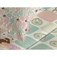 thumbnail image 4 of Ambesonne Cartoon Quilted Bedspread Set 3 Pcs, Checkered Square Cats, King Size, Multicolor, 4 of 5