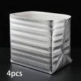 thumbnail image 4 of DOLITY 4 Pcs Conteneurs d'Expédition Isolés Doublures de Boîte Thermique Étanches Réutilisables Pliables Pochette Alimentaire Fraîche pour Sacs de Courses 45x34x43cm, 4 of 9