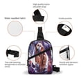 thumbnail image 2 of Lsque The Binding of Isaac Pattern Chest Package – Foldable Waterproof Chest Bag with Adjustable Shoulder Strap, Double Zipper Compartments & D-Buckle Design, 2 of 7