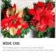 thumbnail image 2 of Monstrate Decoración de flores artificiales de Navidad con purpurina, adorno de árbol de Navidad brillante, accesorios de diseño de fiesta para sala de Kits de decoración para fiestas oro rojo Monstrate HA069938-03, 2 of 6