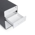 thumbnail image 2 of Poppin Charcoal + White Stow 3-Drawer Vertical File Cabinet With Lock, 2 of 6