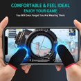 thumbnail image 4 of 30 Piece Gaming Finger Sleeves, Finger Sleeves Fit All Touchscreen Devices, 0.15mm Nanofibers, Smooth Feel, Anti-Sweat, Extremely Thin, Red, Yellow and Blue Edge, 4 of 5