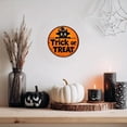thumbnail image 3 of Mourning Coffee Round Aluminum Sign Halloween Theme Wall Art Vintage Style Wall Decor for Kitchen Living Room Bar Cafe Halloween Party 8x8 Inch, 3 of 7