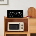 thumbnail image 1 of Rectángulo Reloj de pared digital USB Temperatura interior con calendario Reloj para escritorio y Blanco Macarena reloj digital de pared, 1 of 8