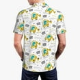 thumbnail image 4 of Daiia Dinosaur on Excavator Pattern Men’s Polo Shirts,Solid Deck Shirt,Classic Fit, Breathable Cotton Polo for Casual and Sport Wear-Medium, 4 of 9