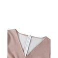 thumbnail image 4 of goowrom Robe une Pièce Grande Taille pour Femmes, Robe Longue à Col en V Profond avec Ceinture et Manches Longues, 4 of 7