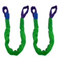 thumbnail image 1 of YUZENET Correas de eslinga de elevación de 2" x 8' Eslingas de poliéster de alta resistencia, 4400 libras verticales, 3520 libras, gargantilla, 8800 libras, cesta, paquete de 2 (verde/púrpura), 1 of 5