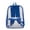 34#Blue, variant on Waterproof Clear Plastic Backpack, Multi Pocket Transparent Stadium Security Bag, Heavy Duty Smooth Metal Zipper, Adjustable Wide Padded Shoulder Straps, for S*chool Daypack Events and Travel Sports