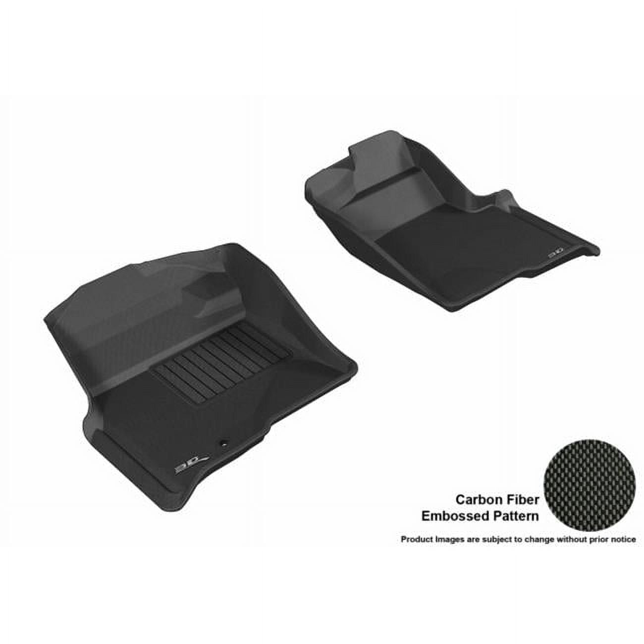 3D MAXpider Floor Mats For Ford F-150/250/350 Supercrew 2022-2023 - Kagu Black All-Weather Liners