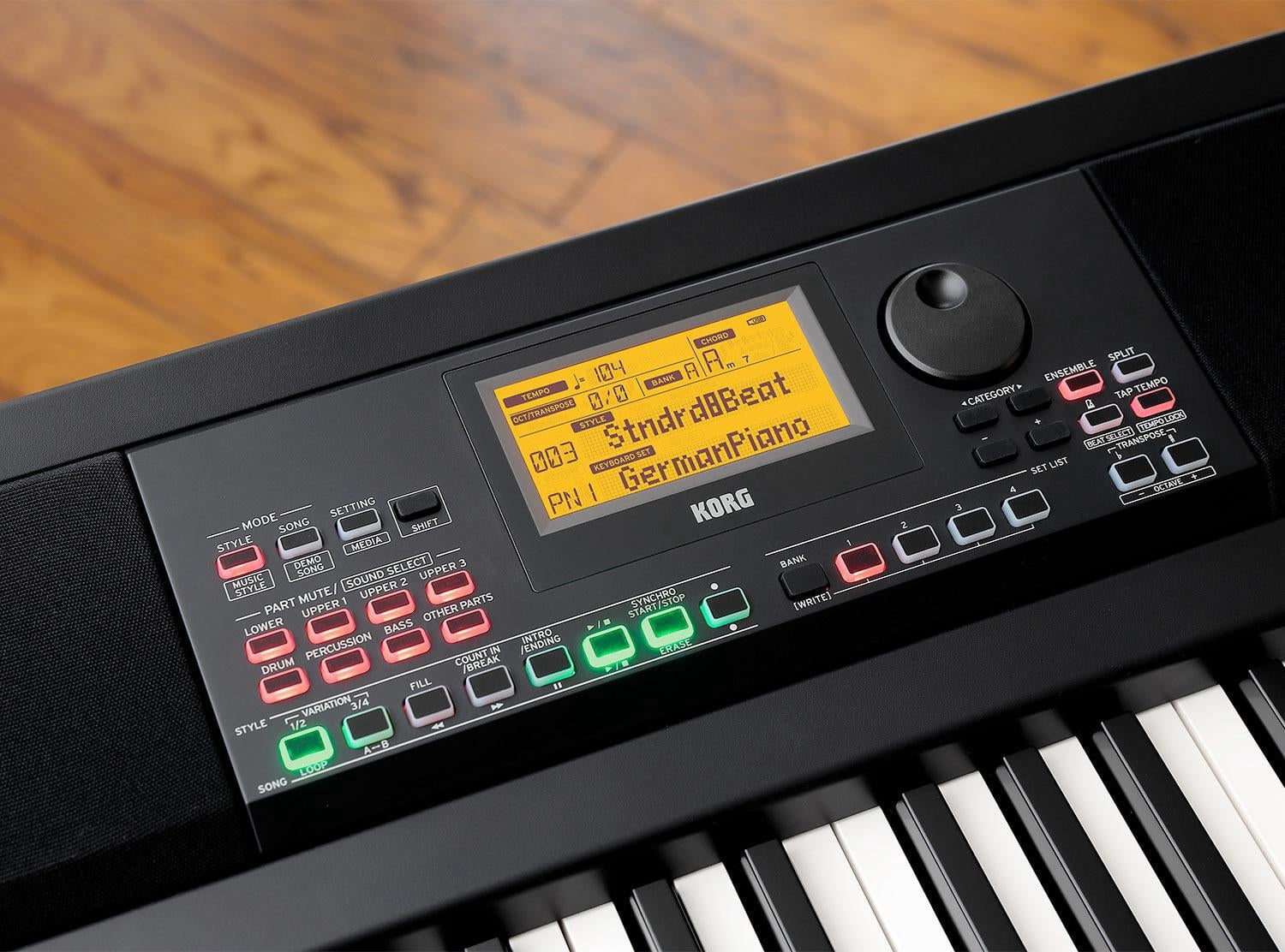 Korg XE20 88-Key Home Digital Ensemble Piano with Accompaniment with Sheet Music Stand
