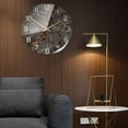 thumbnail image 6 of Silent Non-Ticking Marble Wall Clock,European Modern style Round Quartz Wall Hanging Clocks for Home Decoration, 6 of 7