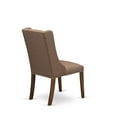 thumbnail image 2 of East West Furniture Forney 38" Fabric Dining Chairs in Walnut (Set of 2), 2 of 5