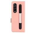 thumbnail image 6 of Dteck Case for Samsung Galaxy Z Fold 3 5G 2021,Luxury Leather Magnetic Flip Card Holder Wallet Case with S-Pen Holder Pocket Hybrid PC Protective Cover,Pink, 6 of 6
