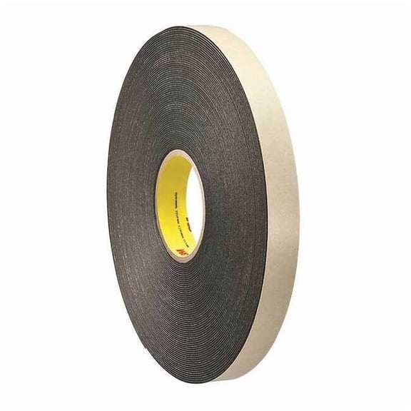 3m Foam Tape, Black, 36 yd L, 3/4 in W 4496