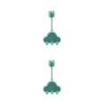 thumbnail image 4 of Monstrate Soporte de cabezal de ducha con ganchos Soporte de baño autoadhesivo para montaje en pared Base de boquilla para el hogar sin perforaciones Verde claro 2piezas Monstrate CBP207448, 4 of 5
