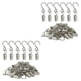 thumbnail image 3 of 50 ganchos para cortina de ducha Wosthever colgadores decorativos anillos de clip Plata 2Conjunto, 3 of 6