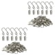 thumbnail image 3 of Ganchos para cortina de ducha Billuyoard 50 piezas Plata, 3 of 6