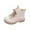 White, variant on Gibobby Toddler Little Boys Girls Cowboy Boots Kids Western Square Toe Riding Mid Calf Boots,Brown,4.5-5 Y