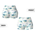 thumbnail image 4 of KLL Sea Turtle Pattern Workout Shorts for Women Scrunch Short Gym Yoga Running Sport Active Exercise Fitness Shorts, 4 of 8