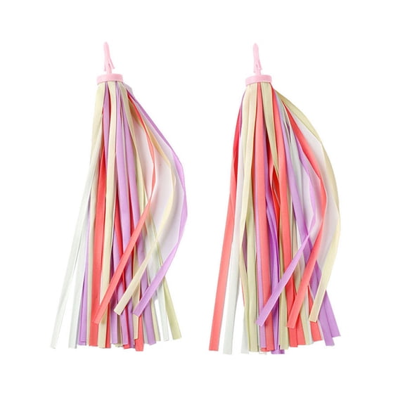 2lots Bicycles Ribbon Grip Bright Handlebar Ribbons Bike Handlebar Streamers for Baby Carriers and Accessories