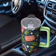 thumbnail image 4 of 40 Oz Holiday Reindeer Tumbler With Handle, Coffee Travel Mug Cup, Christmas Decor, 4 of 4