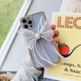 thumbnail image 1 of iPhone 12 Pro Max Étui Robuste Bracelet Chaîne de Poignet Style Fleur de Luxe - Violet, 1 of 5