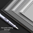 thumbnail image 2 of tredstone 10Pcs File Bag Transparent Information Storage Bags Pocket Folders Documents Organizer Snap-type Waterproof Office, 2 of 7