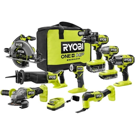 RYOBI 18V Brushless 8-Tool Combo Kit