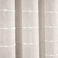 thumbnail image 4 of Lush Decor Panneau de Rideau de Fenêtre Texturé à Illets (Panneau Unique), 115"L x 84"H, Gris, 4 of 5