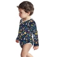 thumbnail image 3 of Xecao Colorful Space Print Baby unisex-baby Cotton Long-sleeve Bodysuits-3 Months, 3 of 6