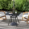 thumbnail image 2 of Outsunny Patio Table for 4 People with Steel Legs, Metal Tabletop, 2 of 10