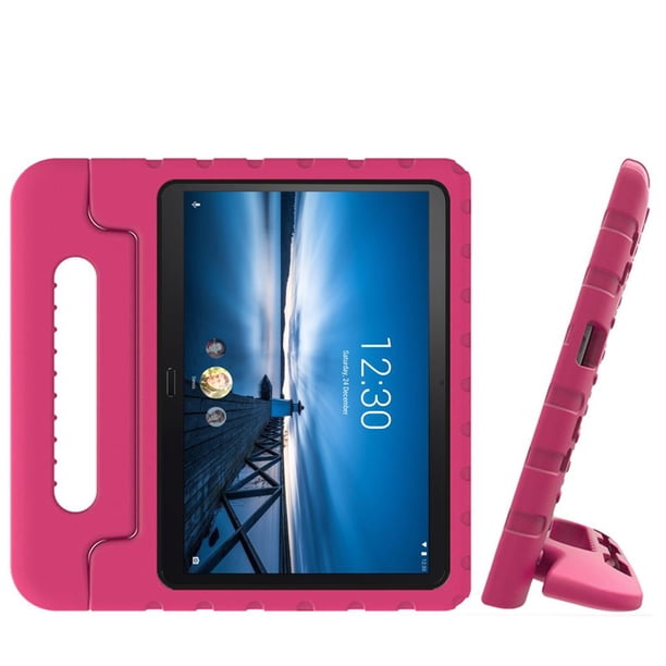 Seitruly Funda de espuma a prueba de golpes para niños para Lenovo Tab M10 / Tab P10 10.1 # 034; Tableta de pulgadas Teléfono y Comunicación Rosado