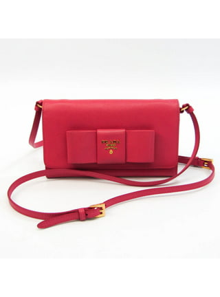 Prada, Bags, Prada Red Saffiano Lux Mini Sound Bag