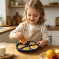 thumbnail image 6 of Round Silicone Waffle Mold, Non Stick Waffle Maker Tray, Reusable Muffin Baking Pan, Multi Purpose Pastry Mould, Oven Safe Breakfast Bakeware, Easy Release Dessert Mold, Household Waffle Making Tool, 6 of 6