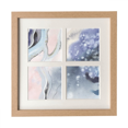 thumbnail image 1 of Cadre d'Ombrage Aquarelle pour Mur Ou Table avec 4 Ouvertures pour Photos, 1 of 3