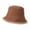 Coffee, variant on vnanda Flat Top Warm Fisherman Hat Women Autumn Winter Reversible Fisherman Hat Solid Color Letter D Logo Corduroy Basin Hat Warm Imitation Lambswool Bucket