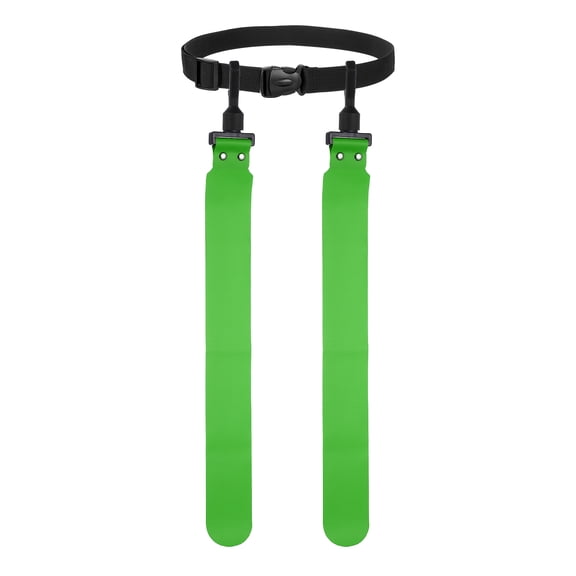 Uxcell Flag Football, Adjustable Flag Football Belts with 1 Belt and 2 Flags Easy Tear Away Emerald Green - Fitting For(Youth/Adults Players Training Equipment/Competition)