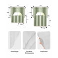 thumbnail image 6 of Sage Green Ombre Kitchen Curtain and Valance Set 3 Pieces,Rod Pocket Short Tier Curtains 24 Inch Length,Modern Abstract Art Farmhouse Gradient Swag Topper Small Window Treatment for Cafe Bathroom, 6 of 6