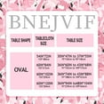 thumbnail image 5 of Flamingo Oval Tablecloth,Pink Oval Tablecloth, Pink Flowers Print Table Cloth, Spring Summer Waterproof Wrinkle Free Tablecloth for Oval Tables 60 X 84 Inch, 5 of 5