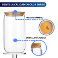 thumbnail image 2 of Vasos De Vidrio Con Popote Ecomlab Tapa Bambú Juego de 4 Pcs, 2 of 8