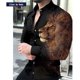 thumbnail image 5 of Camisa Casual De Manga Larga Con Estampado Animal, 5 of 6