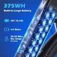 thumbnail image 6 of Electric Mountain Bike for Adults 26" Step-Thru/Over Commuting Ebike for Men Women with Peak Power 540w, 360Wh Built-in Battery, LCD Display, 7 Gears & Front Shock Absorber, 6 of 6