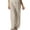 Gray, variant on Vedolay Pants Flare Women Cotton Beach Baggy Pants Tapered Leg Joggers Slacks Lightweight,White 3XL