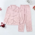 thumbnail image 6 of Silk Pajamas for Women Shorts Set Petite Pajama Bottoms Thin Long Sleeve Suit Spring And Autumn Ice Silk High Sense Ink Painting Leisure Home Clothing, 6 of 6